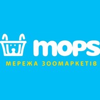 Сеть зоомаркетов Mops логотип
